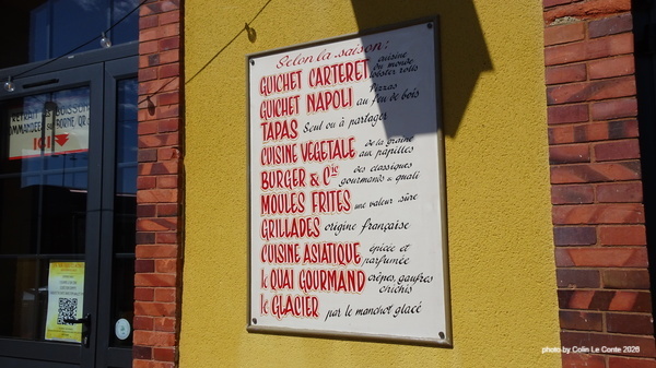 Carteret train station menu