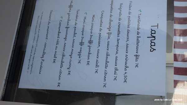 L’Escale menu